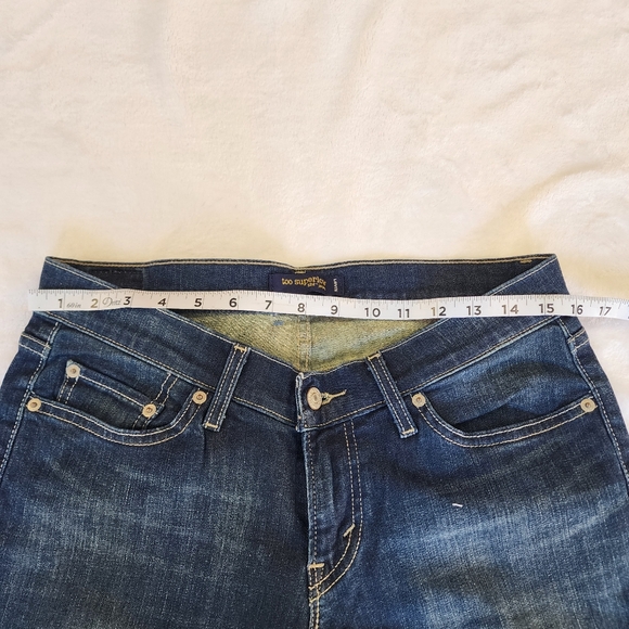 VINTAGE LEVI'S TOO SUPER LOW FLARE JEANS - Picture 5 of 11
